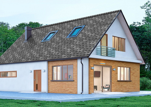 Гибкая черепица ТехноНиколь Shinglas Ранчо Серебро 2 м2/упак, упак