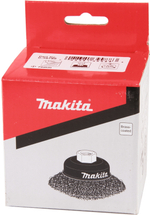 Чашечная щётка 75 мм, стальная проволока с латунным покрытием 0,3 мм, M14, для УШМ Makita D-39768