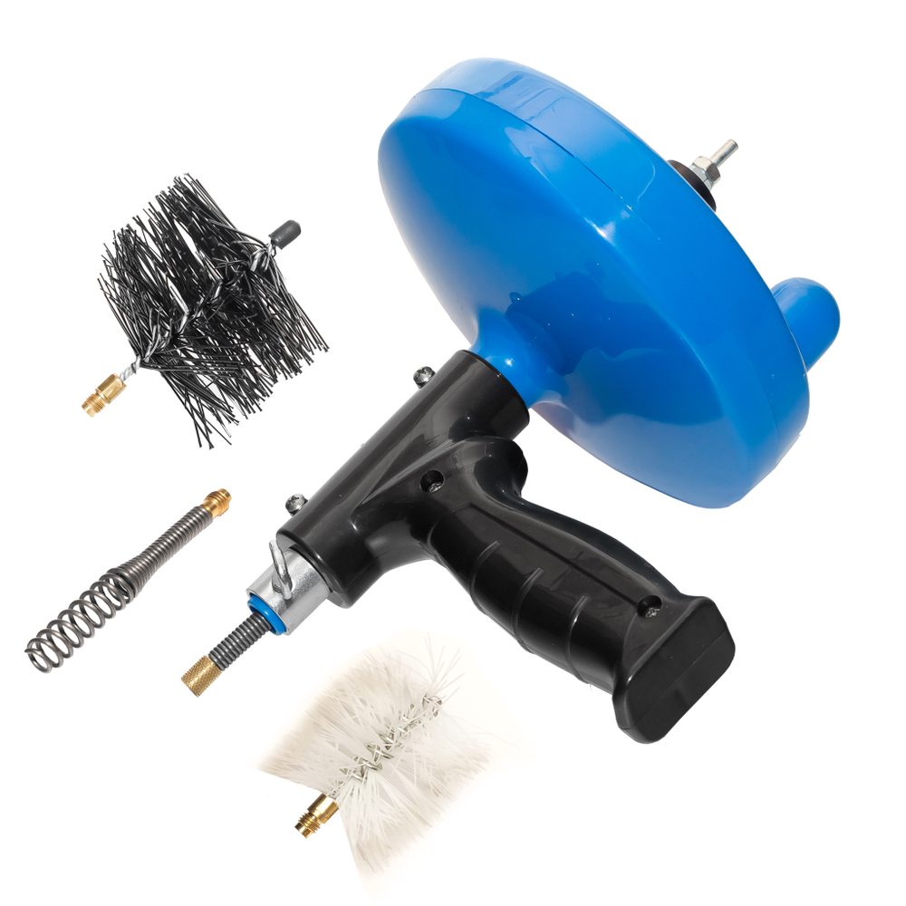 Вертушка Крокочист 6х4,6 пластиковый барабан, три насадки