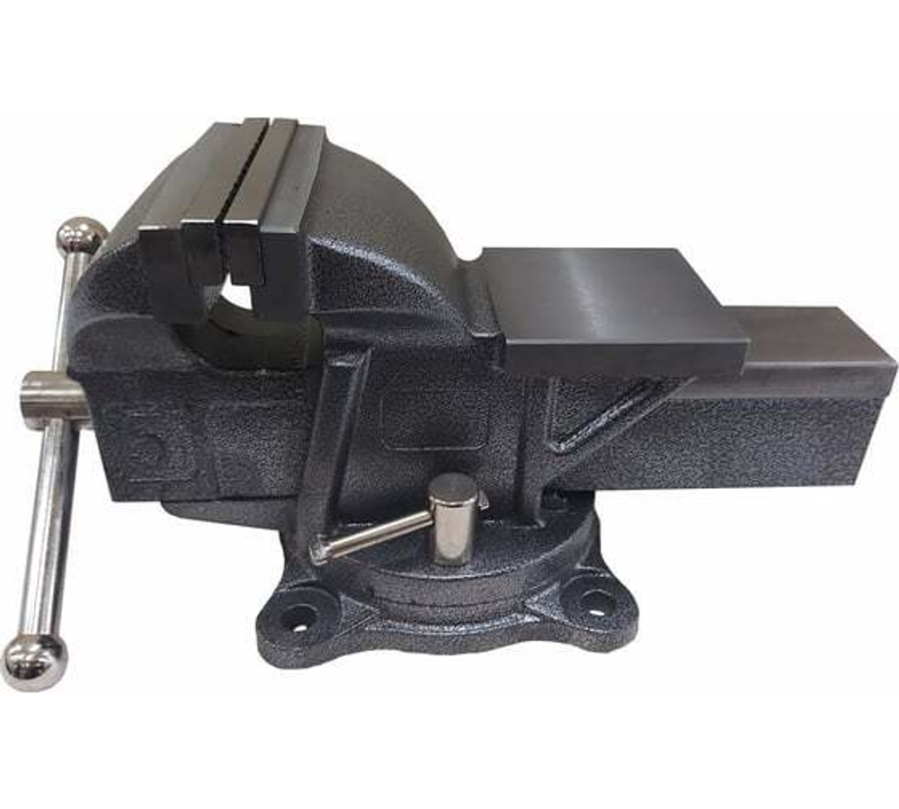 Слесарные тиски GRIFF 150 мм, серия PRO, поворотные, стальные, с наковальней 17кг g164030