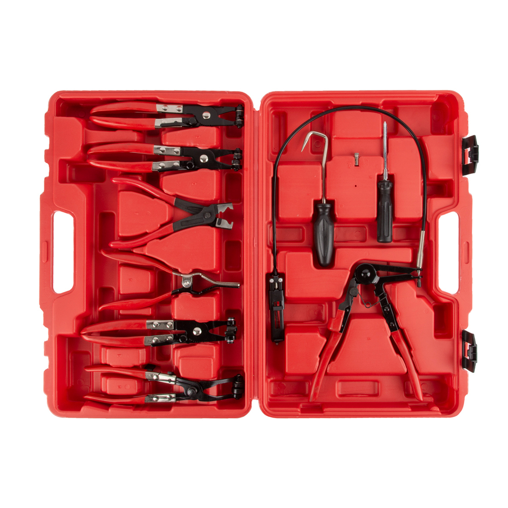 WDK-214690 Набор съемников для работы с хомутами, 9 предметов