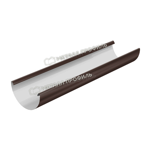 Желоб водосточный МЕТАЛЛ ПРОФИЛЬ ПРОЕКТ D185х3000 Ral 8017