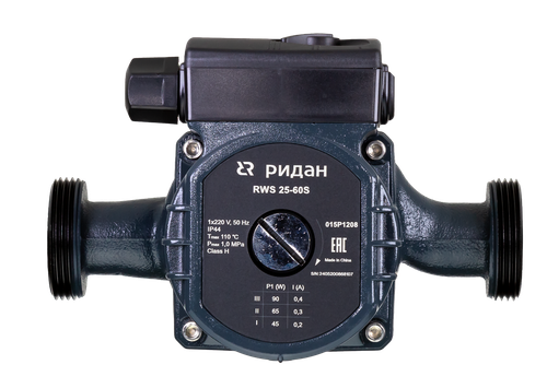 Ридан 015P1216 — Насос RWS 20-120S, DN 20, PN 10, длина 180 мм, присоединение — резьба