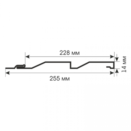 Сайдинг металлический СП Корабельная доска Ral 5005 сигнальный синий 0,45 мм 14х239(267)х6000 мм, м2
