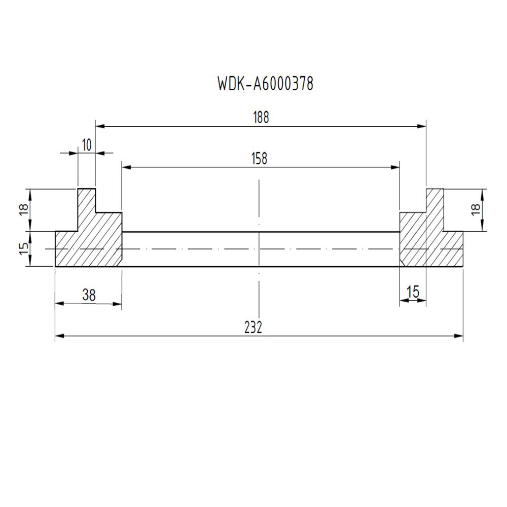 Фланец для установки колес WDK-A6000378