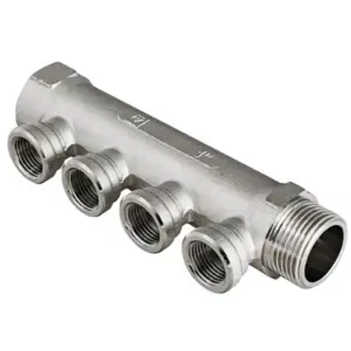 Коллектор распределительный проходной 2 отвода 1"в/н x ½"в Valtec VTc.550.N.0602