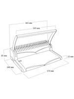 Переплетчик ГЕЛЕОС БП-9+ коричневый от ГЕЛЕОС