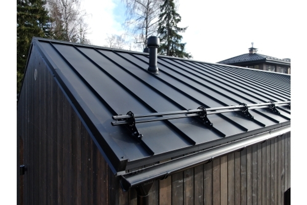 Кликфальц Pro Grand Line 0,5 Satin Matt с пленкой на замках RAL 9005 черный