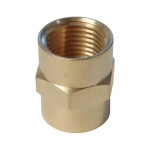 WDK-212FB Адаптер, резьба 1/2"-1/2" PT, F-F (внутренний), латунь