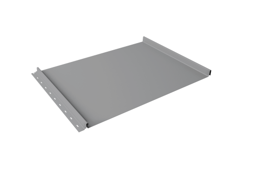 Кликфальц Grand Line 0,45 Drap с пленкой на замках RAL 7004 сигнальный серый