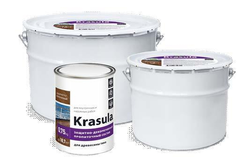 Защитно-декоративный состав «Krasula для древесины тика»