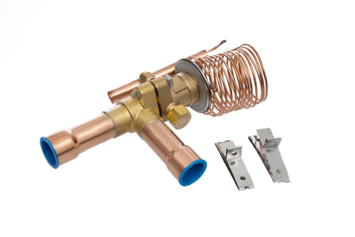 Ридан 069B3212R — Клапан терморегулирующий TE55-12.5, R134a, T кипения -40...10 ℃, угловой, присоединительные патрубки 1"1/8