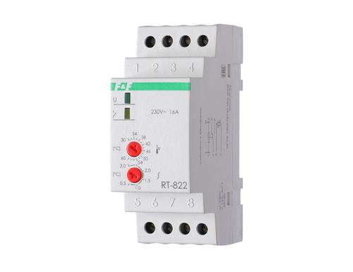 ДЕВИ 140R1082R — Терморегулятор RT-822 (+30...+60 °С) с датчиком RT на проводе, IP20, диапазон рабочих температур -25...+50 °С