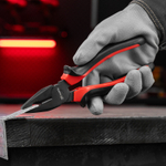 Плоскогубцы комбинированные Black Nickel, 200 мм, двухкомпонентные рукоятки Matrix