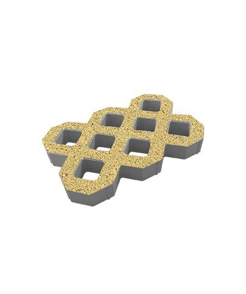 Тротуарная плитка Поревит Стандарт "ГАЗОННАЯ РЕШЕТКА" Б.1.ГР.8