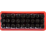 Буквенные клейма № 5 (латинский шрифт, сталь) GRIFF g111045