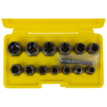 WDK-65482 Набор экстракторов для болтов и гаек с адаптером, 8-19 мм