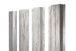 Штакетник П-образный A с прямым резом 0,45 Print Elite Snow Wood TwinColor