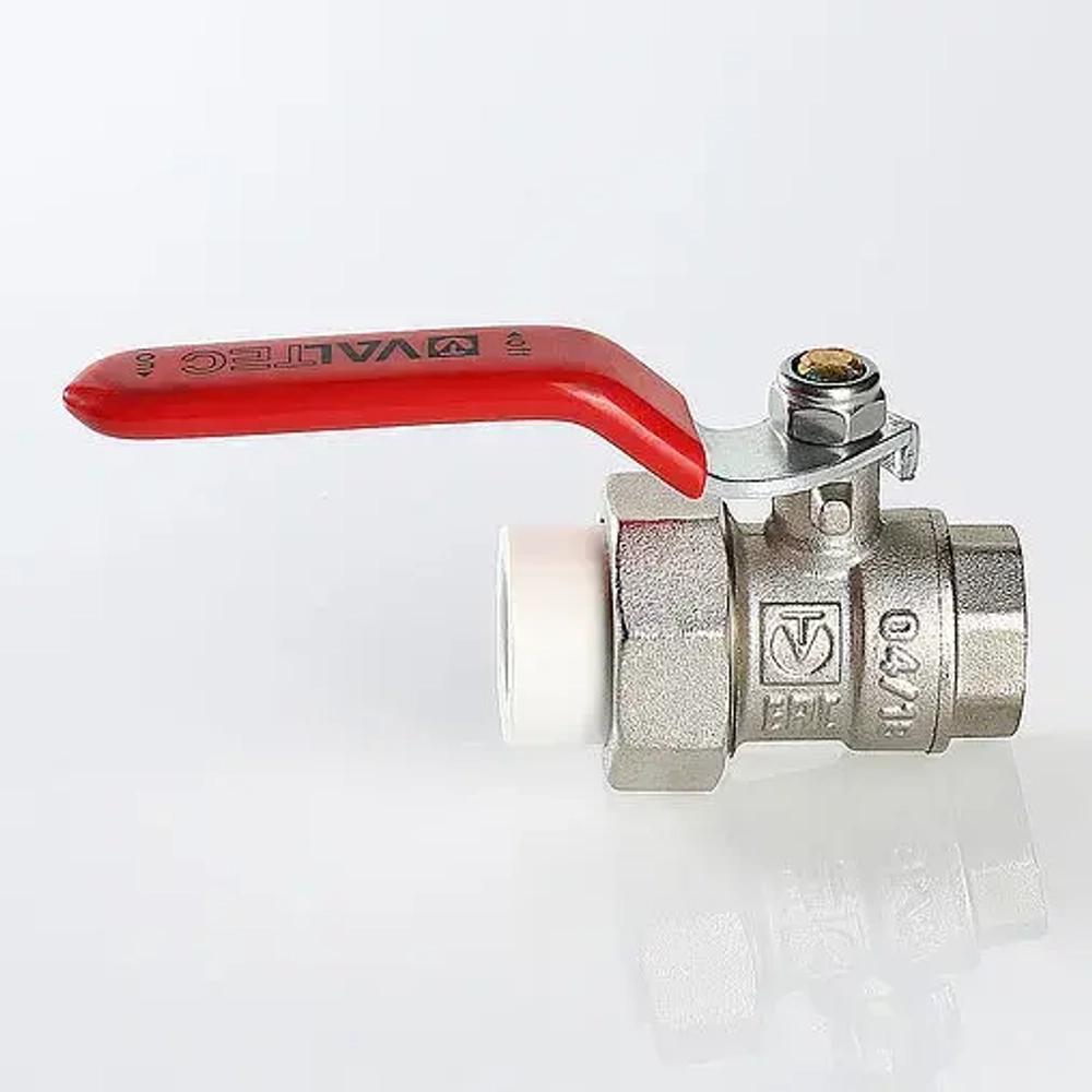 Кран шаровый с переходом на пп трубу 25мм x ¾"в Valtec VTp.742.0.02505