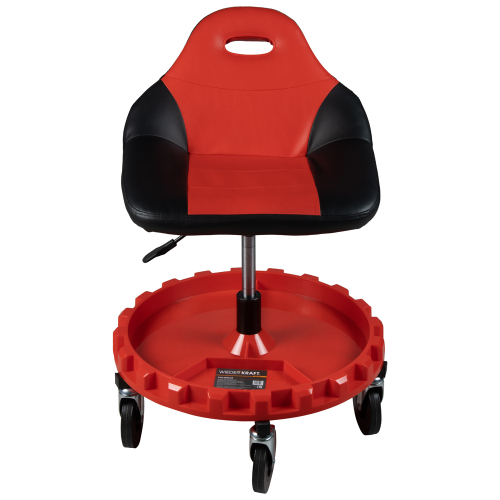 WDK-86012 Стул рабочий с лотком для инструмента, мягким покрытием и спинкой