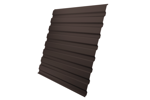 Профнастил C20A 0,45 Drap RR 32 темно-коричневый