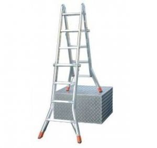 TELEMATIC Шарнирная телескопическая стремянка, 4 х 4 перекладины