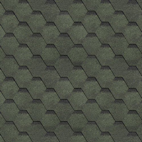 Гибкая черепица ТехноНиколь Shinglas Финская черепица Соната Зеленый, 3 м2/упак