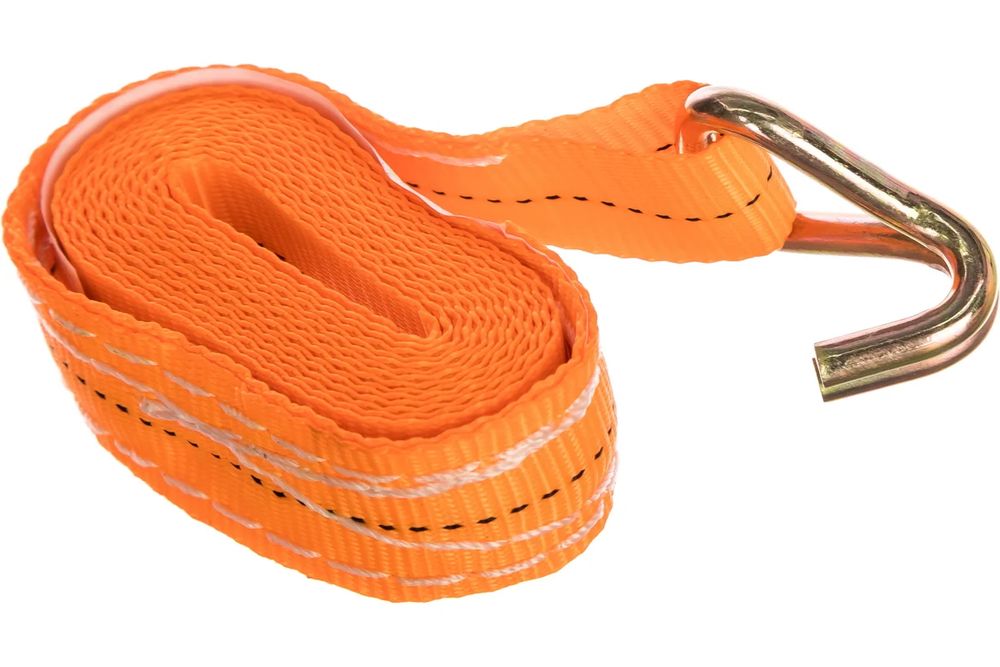 Ремень стяжной TOR 2,5/5,0 т 10,0 м 50 мм оранжевый (Long Ergo)