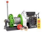 Лебедка KCD-M 500кг, 60м, U=220 В электрическая монтажная с рычагом Euro-Lift