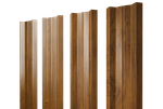 Штакетник М-образный А с прямым резом 0,45 Print Elite Golden Wood TwinColor