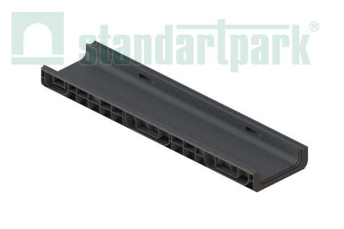 Лоток водоотводный пластиковый PolyMax Basic DN200 h80