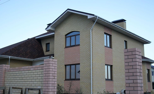 Облицовочный кирпич силикатный Поревит лицевой одинарный пустотелый красный