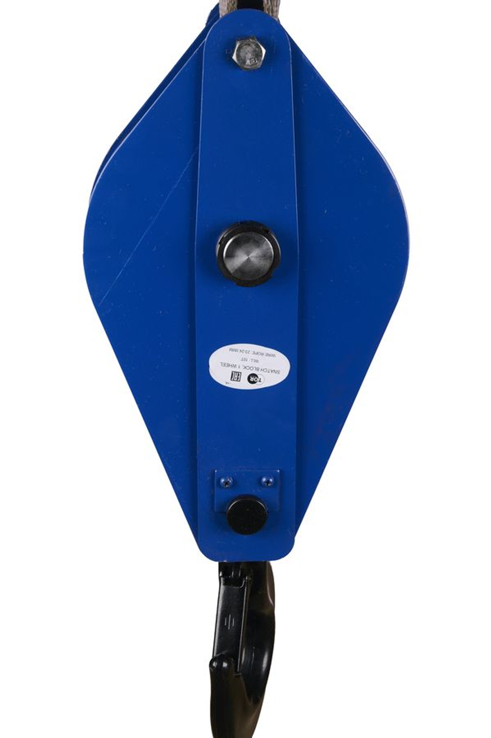 Блок монтажный однорольный с крюком TOR 10 т с откидной щекой (S)*