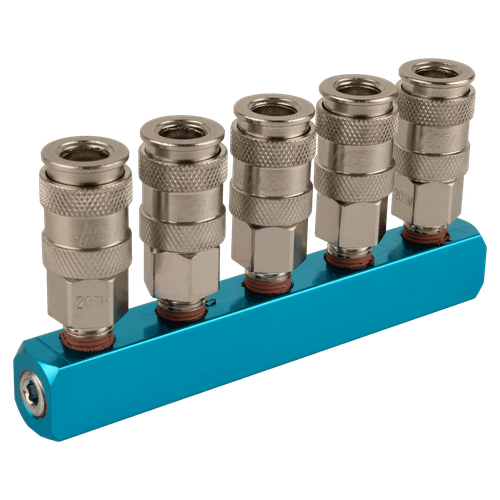 HRS-SMX Прямой разветвитель с пятью БРС, 1/4'' - 1/4'', три входа