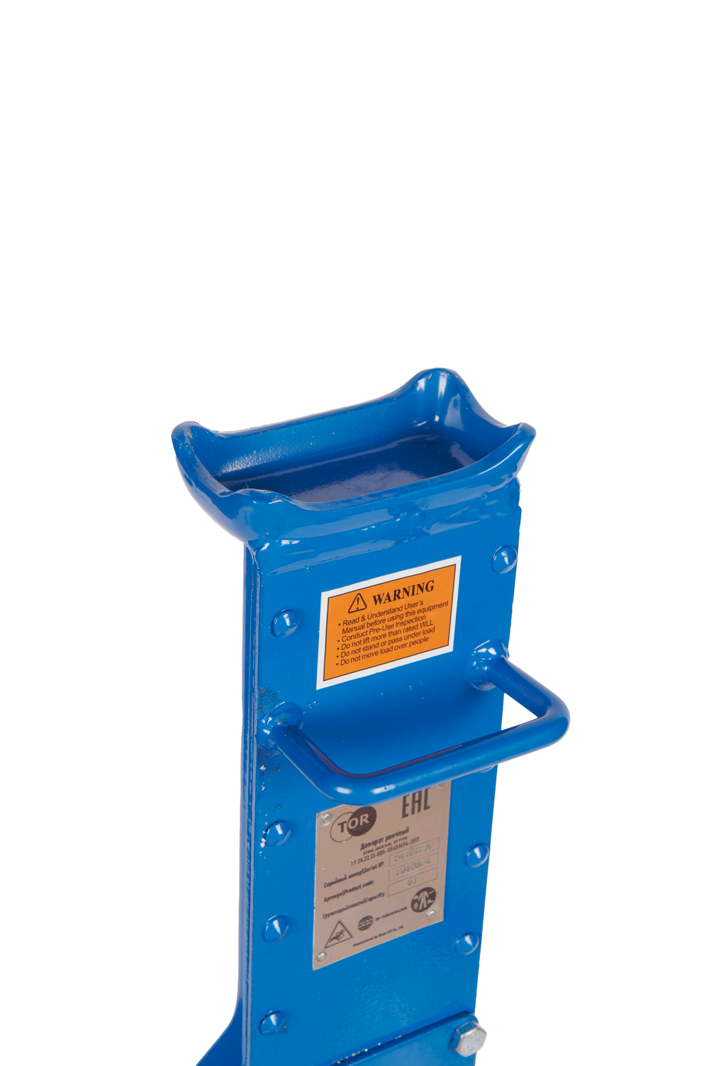 Домкрат реечный TOR ДР 5000 5 т с обрезиненной ручкой