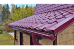 Металлочерепица камея 0,5 Satin RAL 3005 красное вино