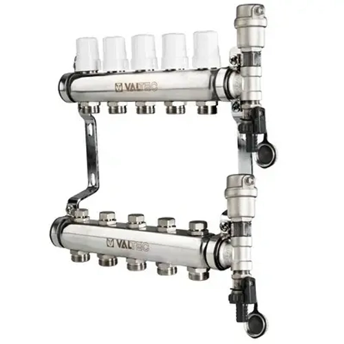 Группа коллекторная без расходомеров 6 отводов 1"в/в x ¾"ек Valtec VTc.588.EMNX.0606