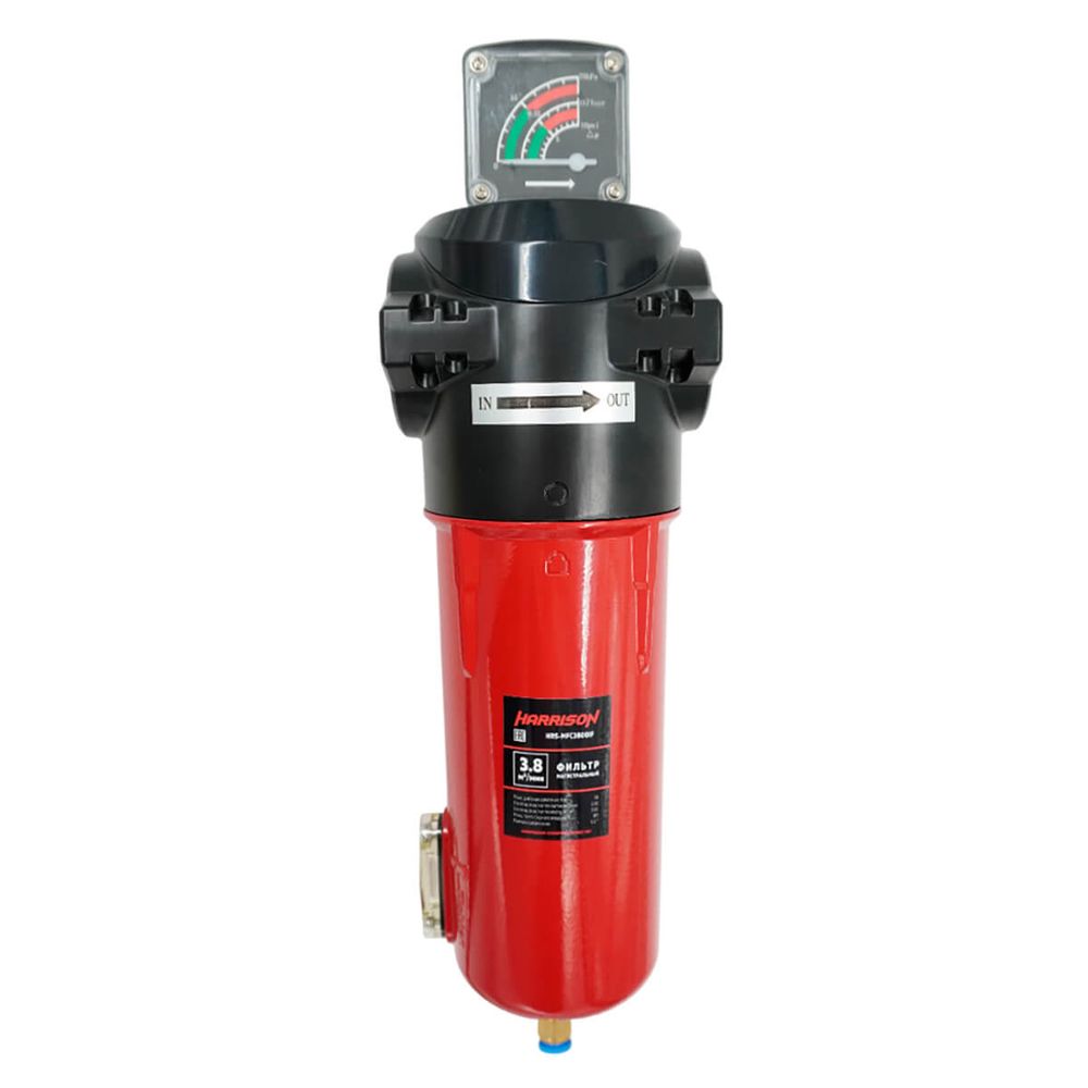 HRS-MFC3800IF Фильтр магистральный с датчиком загрязненности и автоматическим конденсатоотводчиком, производительность 3800 л/мин