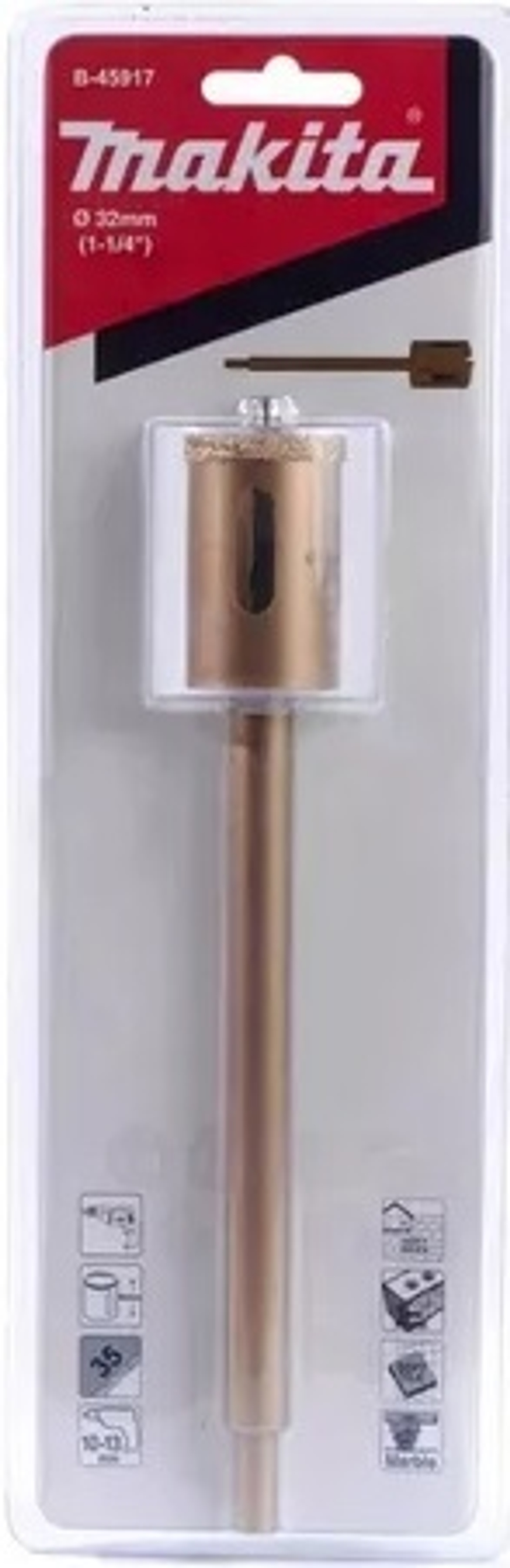 Коронка алмазная, 32х40 для дрели Makita B-45917