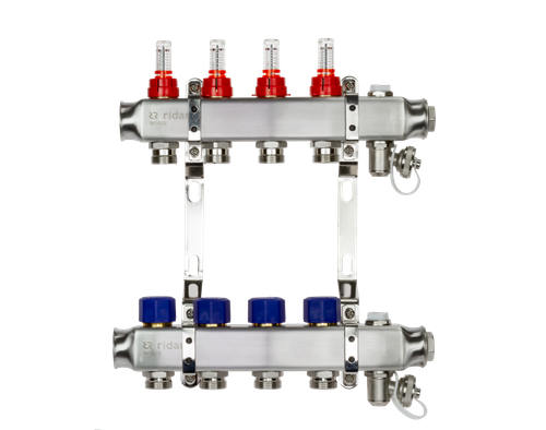 Ридан 088U0953R — Комплект коллекторов SSM-3RF set с расходомерами и кронштейнами, 3 контура