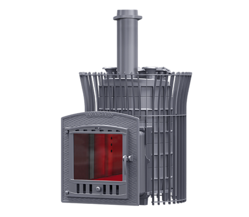 Печь для бани GFS Авангард Ураган 30П2С ЗК тюльпан чугунная #