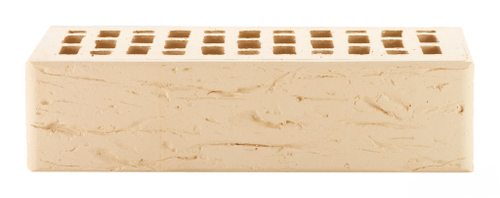 Кирпич керамический ЛСР одинарный бежевый рустик