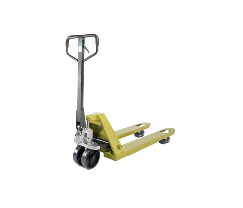 Тележка гидравлическая 2500 кг 1150 мм резиновые колеса и ролики TOR AC (серия J)