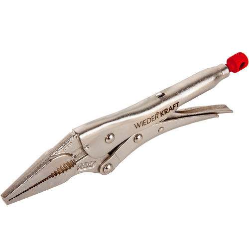 WDK-65047 Зажимные  клещи  регулируемые с  фиксатором с удлиненными губками. Струбцины сварочные