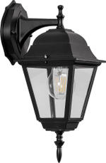 Светильник садово-парковый Feron 4202/PL4202 четырехгранный на стену вниз 100W E27 230V, черный 11026