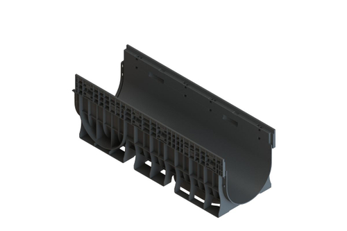 Лоток водоотводный пластиковый PolyMax Basic DN300 h360