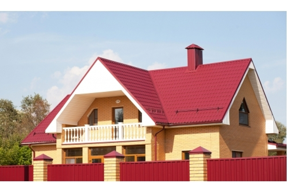 Металлочерепица классик 0,5 Satin RAL 3005 красное вино