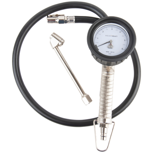 WDK-29115 Пистолет для накачки шин с аналоговым манометром 63 мм, max. 6 Бар.