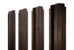 Штакетник П-образный B фигурный 0,45 Print Elite Antique Wood TwinColor