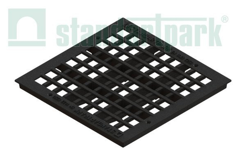 Решетка Basic чугунная ячеистая к дождеприемнику-пескоуловителю 400х400 кл. С250